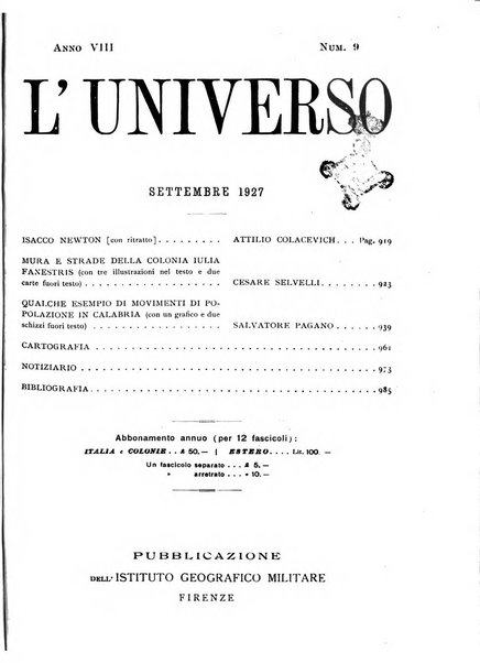 L'universo rivista mensile