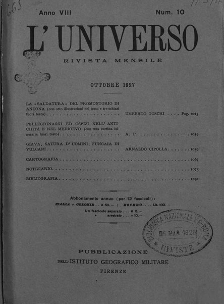 L'universo rivista mensile