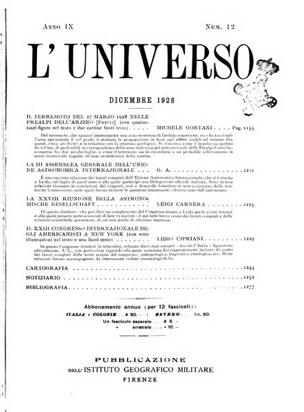 L'universo rivista mensile