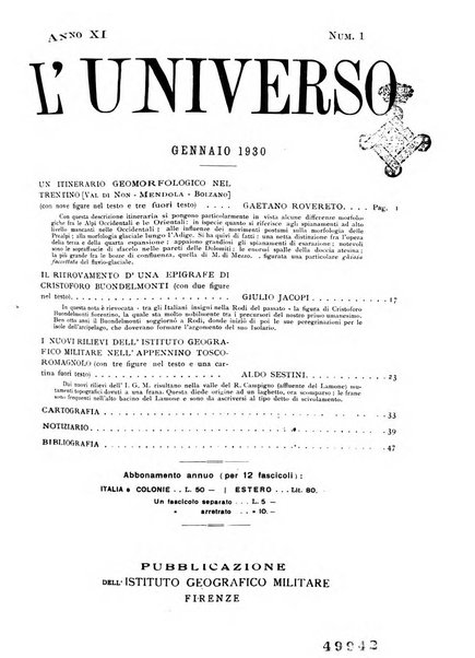 L'universo rivista mensile