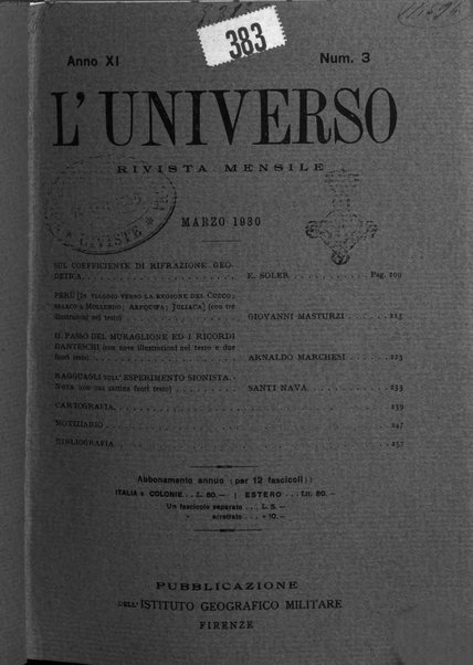 L'universo rivista mensile