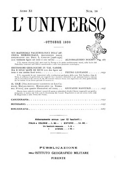 L'universo rivista mensile