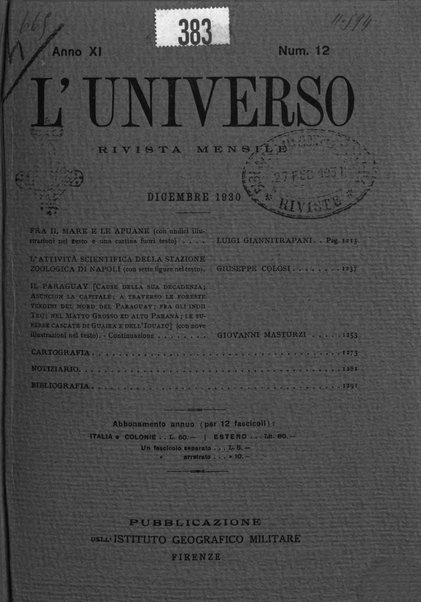 L'universo rivista mensile