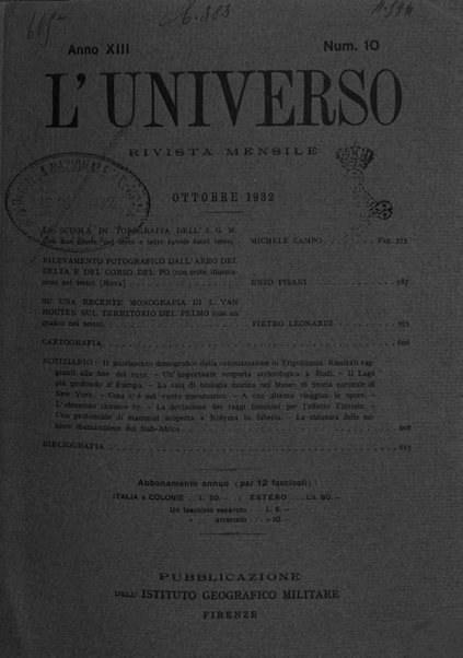 L'universo rivista mensile