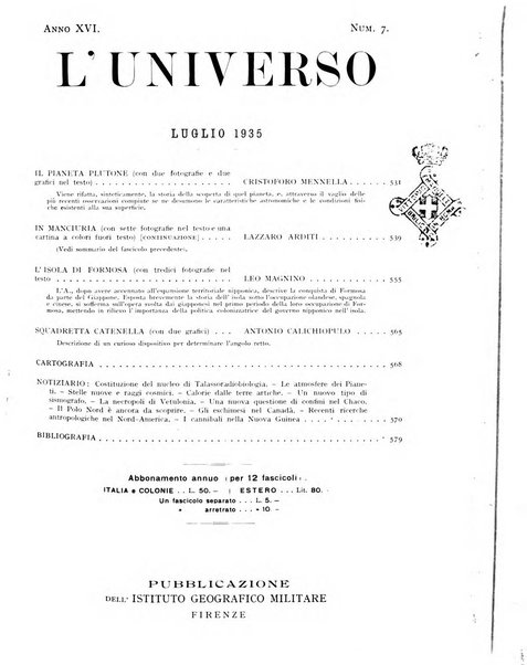 L'universo rivista mensile