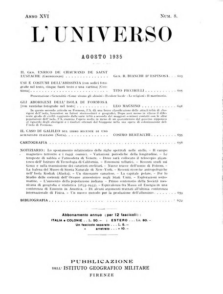 L'universo rivista mensile