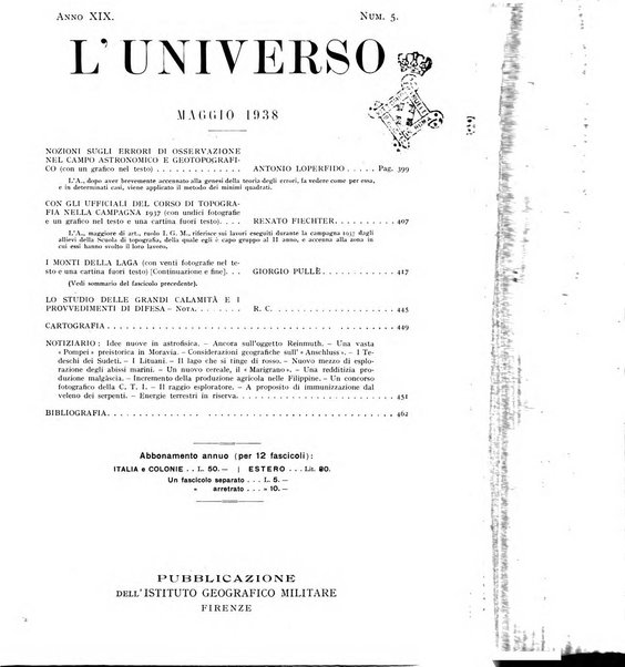 L'universo rivista mensile