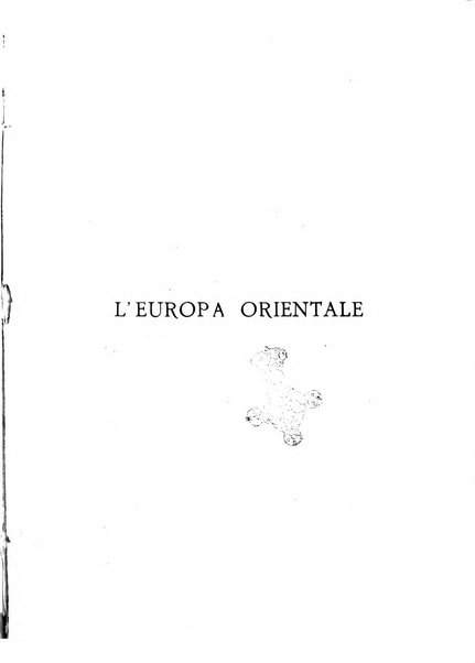 L'Europa orientale rivista mensile