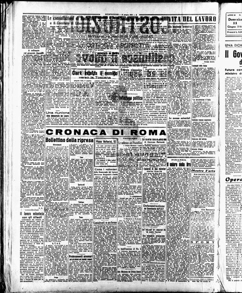 Ricostruzione : organo della Democrazia del lavoro