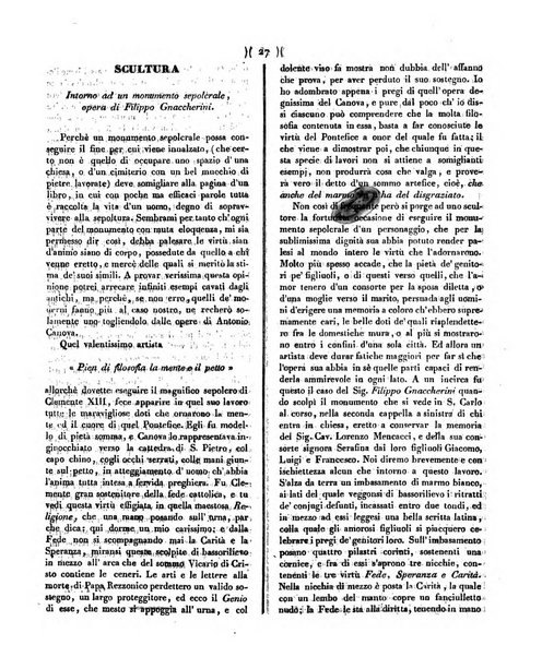 La pallade giornale di belle arti