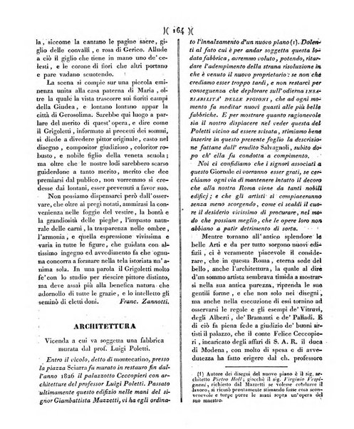 La pallade giornale di belle arti