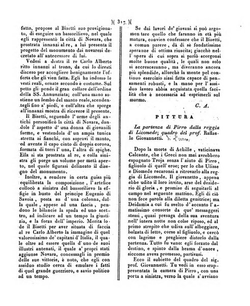 La pallade giornale di belle arti