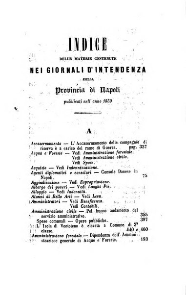 Giornale dell'Intendenza della provincia di Napoli