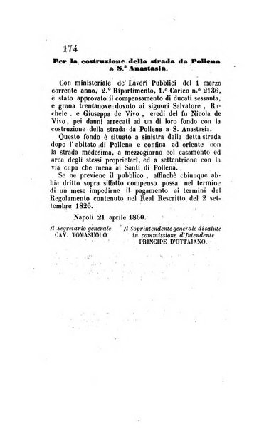 Giornale dell'Intendenza della provincia di Napoli