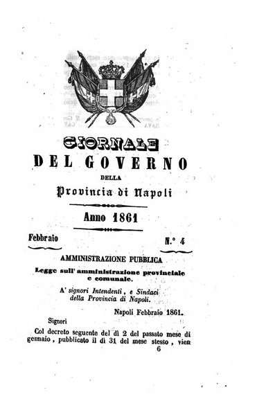 Giornale dell'Intendenza della provincia di Napoli