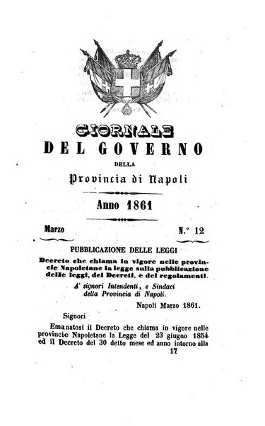 Giornale dell'Intendenza della provincia di Napoli