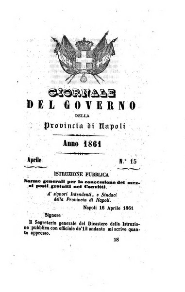 Giornale dell'Intendenza della provincia di Napoli