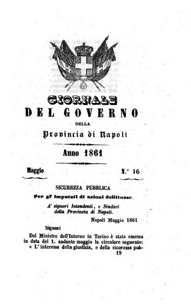 Giornale dell'Intendenza della provincia di Napoli