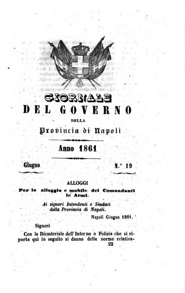 Giornale dell'Intendenza della provincia di Napoli