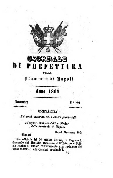 Giornale dell'Intendenza della provincia di Napoli