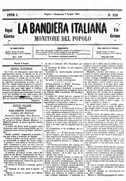 La bandiera italiana : monitore del popolo