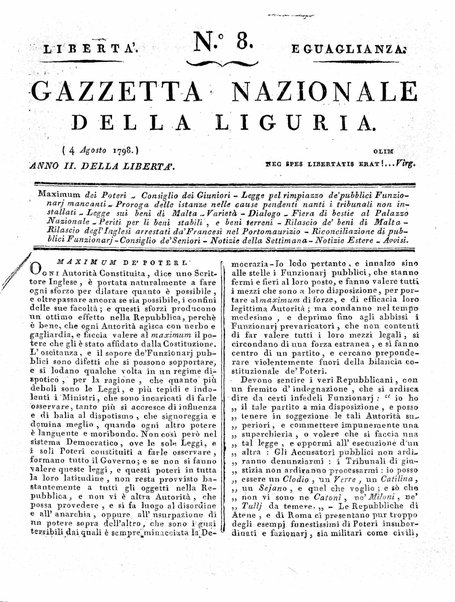 Gazzetta nazionale della Liguria