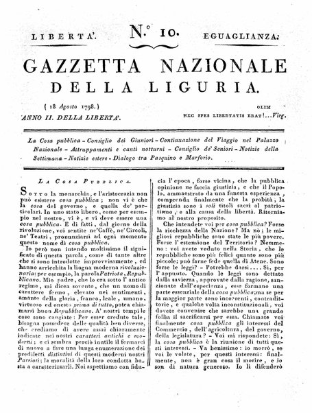 Gazzetta nazionale della Liguria