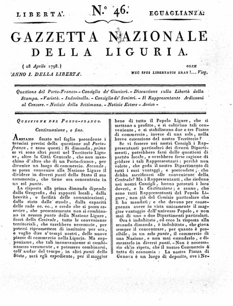 Gazzetta nazionale della Liguria