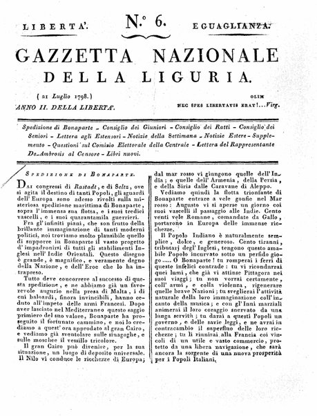 Gazzetta nazionale della Liguria