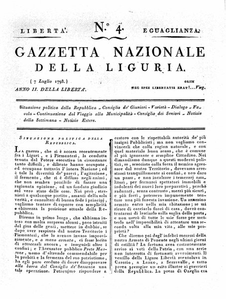 Gazzetta nazionale della Liguria