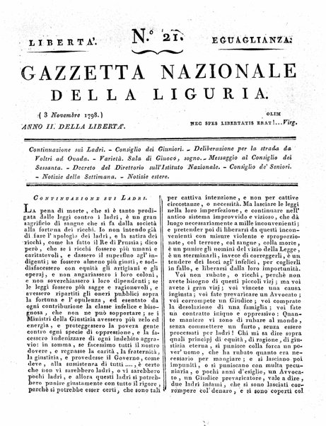 Gazzetta nazionale della Liguria