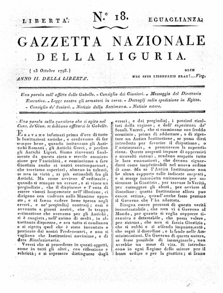 Gazzetta nazionale della Liguria