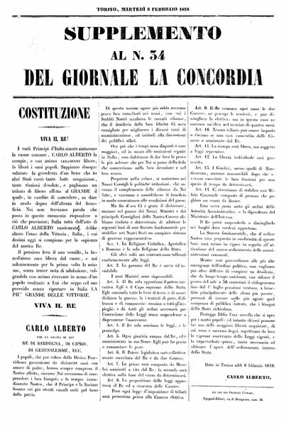 La concordia : giornale politico, morale, economico e letterario