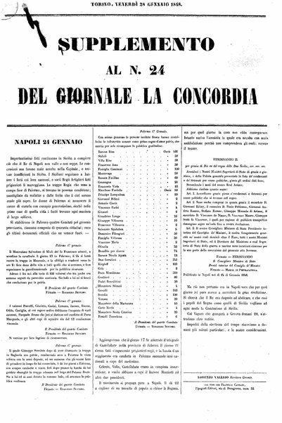 La concordia : giornale politico, morale, economico e letterario