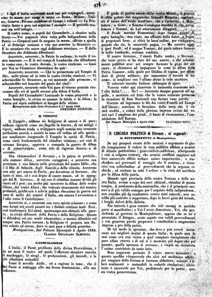 Giornaletto pei popolani : catechismo politico / per cura di P. Thouar e M. Cellini