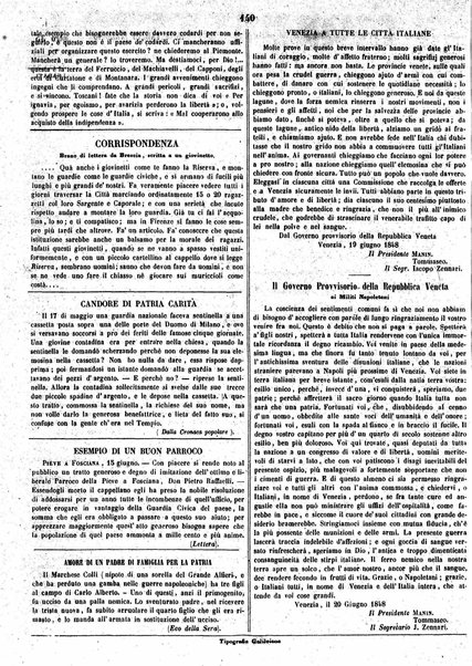 Giornaletto pei popolani : catechismo politico / per cura di P. Thouar e M. Cellini