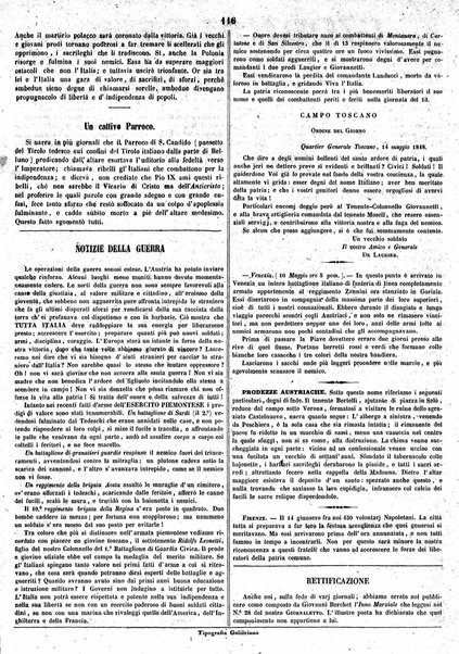 Giornaletto pei popolani : catechismo politico / per cura di P. Thouar e M. Cellini