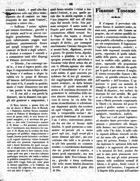 Giornaletto pei popolani : catechismo politico / per cura di P. Thouar e M. Cellini