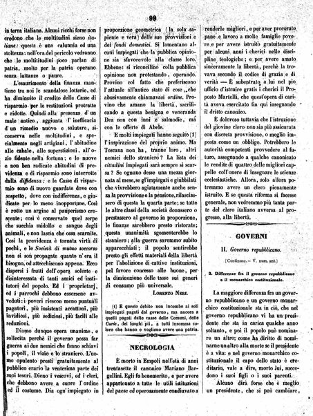 Giornaletto pei popolani : catechismo politico / per cura di P. Thouar e M. Cellini