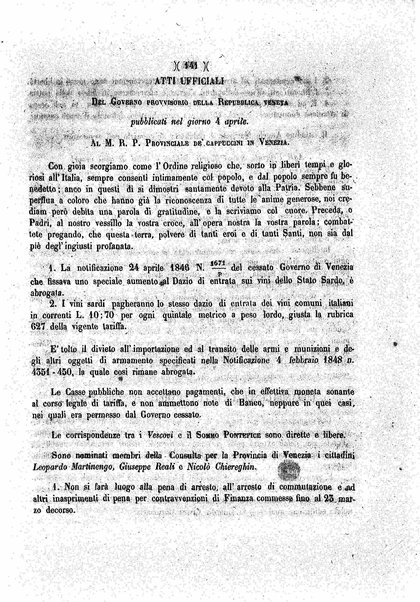 Diario veneto : impressioni e notizie raccolte da un veneziano nelle giornate di marzo 1848 e seguenti