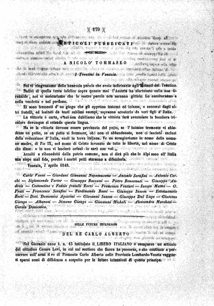 Diario veneto : impressioni e notizie raccolte da un veneziano nelle giornate di marzo 1848 e seguenti