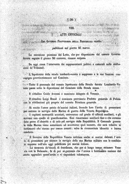 Diario veneto : impressioni e notizie raccolte da un veneziano nelle giornate di marzo 1848 e seguenti