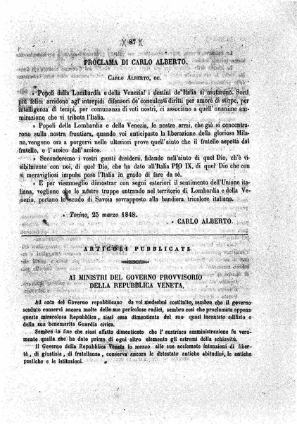 Diario veneto : impressioni e notizie raccolte da un veneziano nelle giornate di marzo 1848 e seguenti