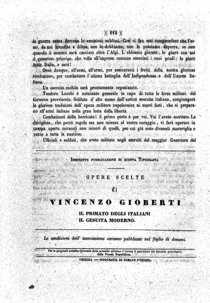 Diario veneto : impressioni e notizie raccolte da un veneziano nelle giornate di marzo 1848 e seguenti