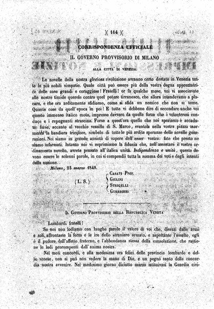 Diario veneto : impressioni e notizie raccolte da un veneziano nelle giornate di marzo 1848 e seguenti