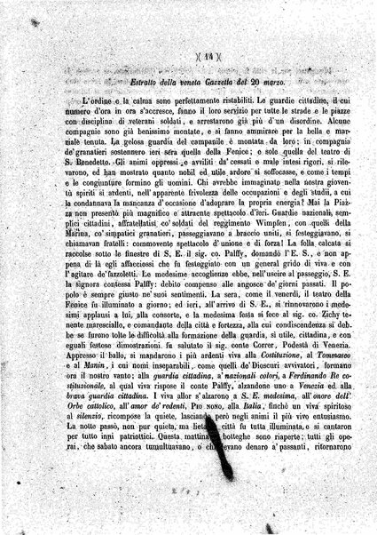 Diario veneto : impressioni e notizie raccolte da un veneziano nelle giornate di marzo 1848 e seguenti