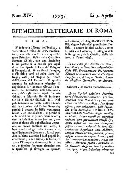 Efemeridi letterarie di Roma