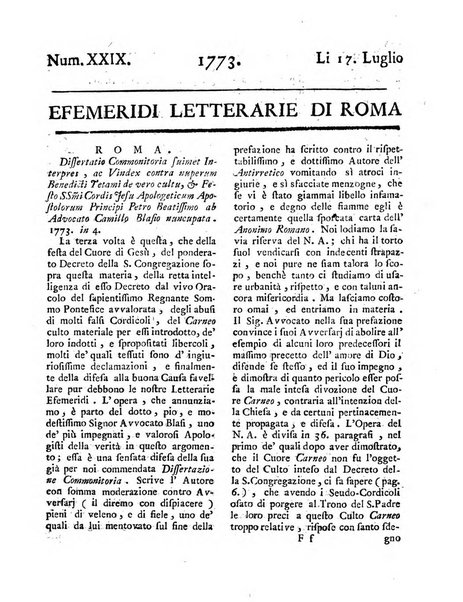 Efemeridi letterarie di Roma