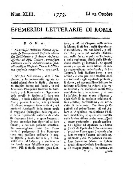 Efemeridi letterarie di Roma