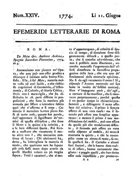 Efemeridi letterarie di Roma